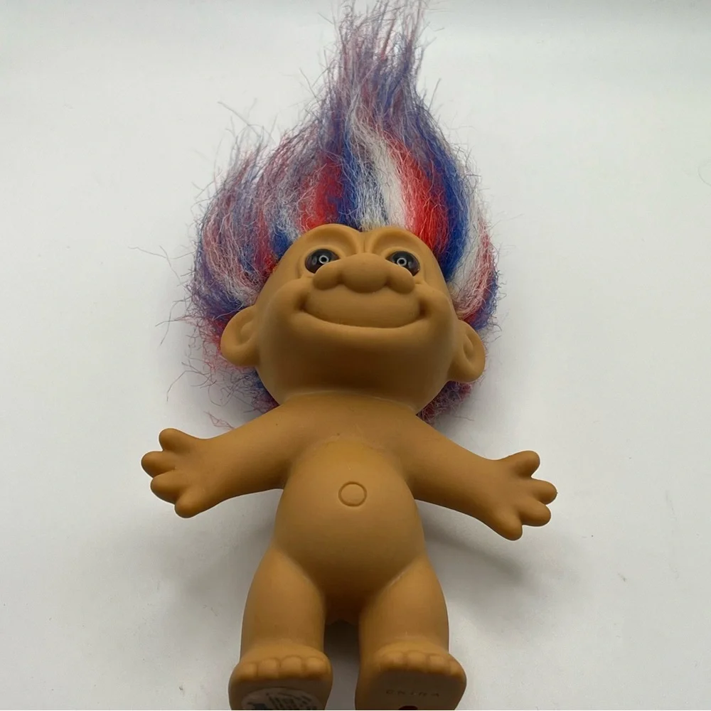 Russ Troll Doll‎ Red White and Blue Hair